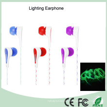 Iluminação Headset Luminous in-Ear Headphone Fone de ouvido